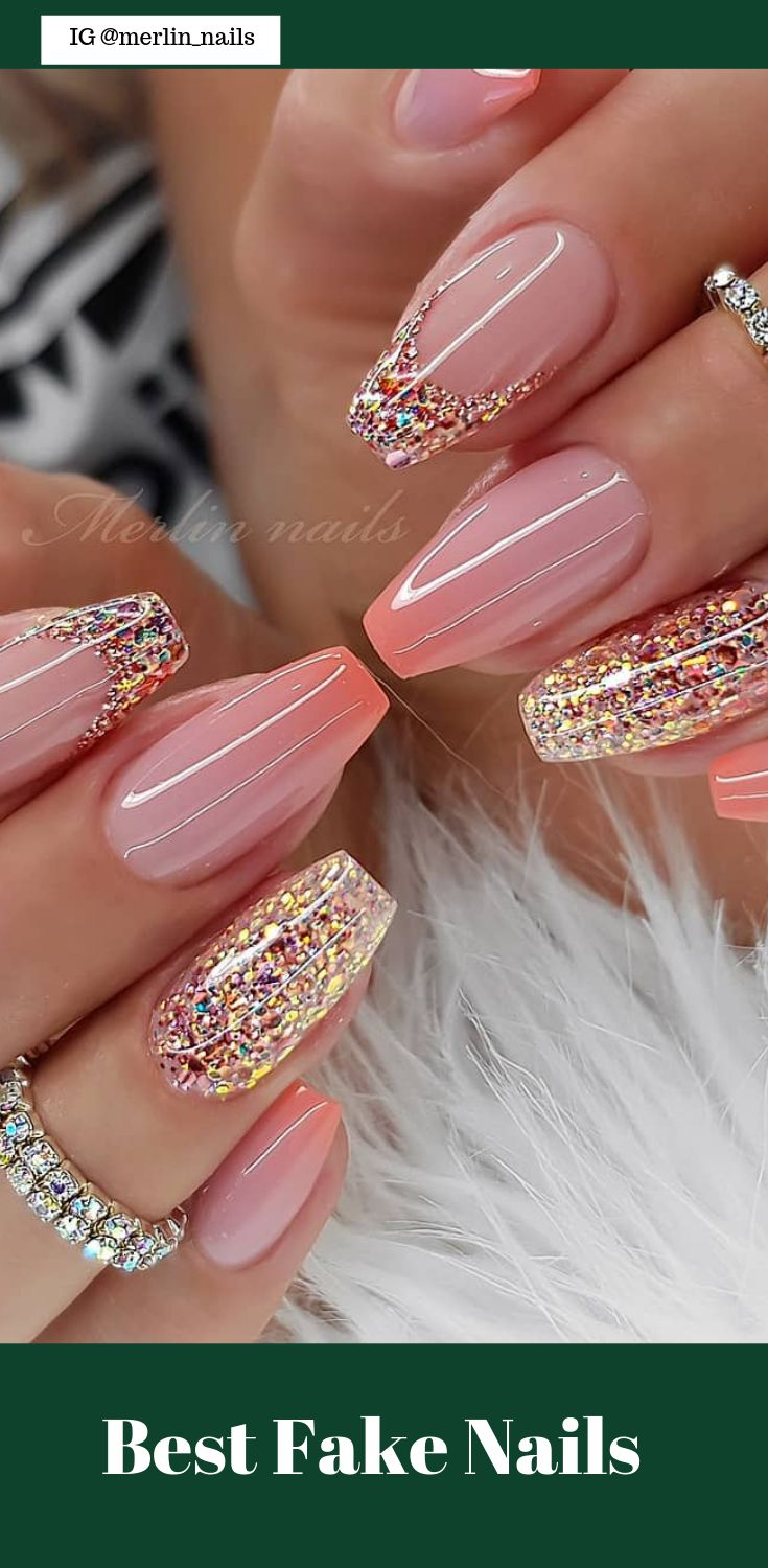 50 Pretty Best Fake Nails Easy 2019 With Images Gelove Nehty Design Nehtu Ombre Nehty