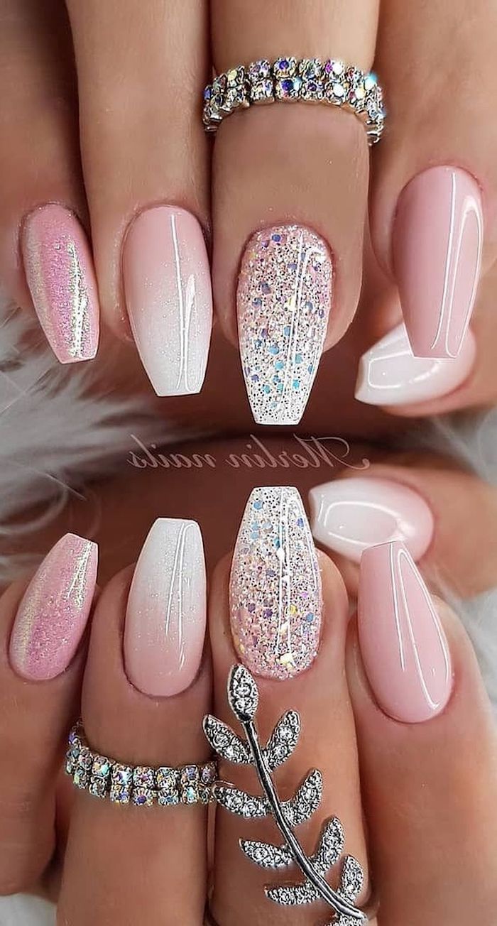 1001 Ideas For Cute Nail Designs You Can Rock This Summer With Images Ruzove Nehty Ombre Nehty Bile Nehty