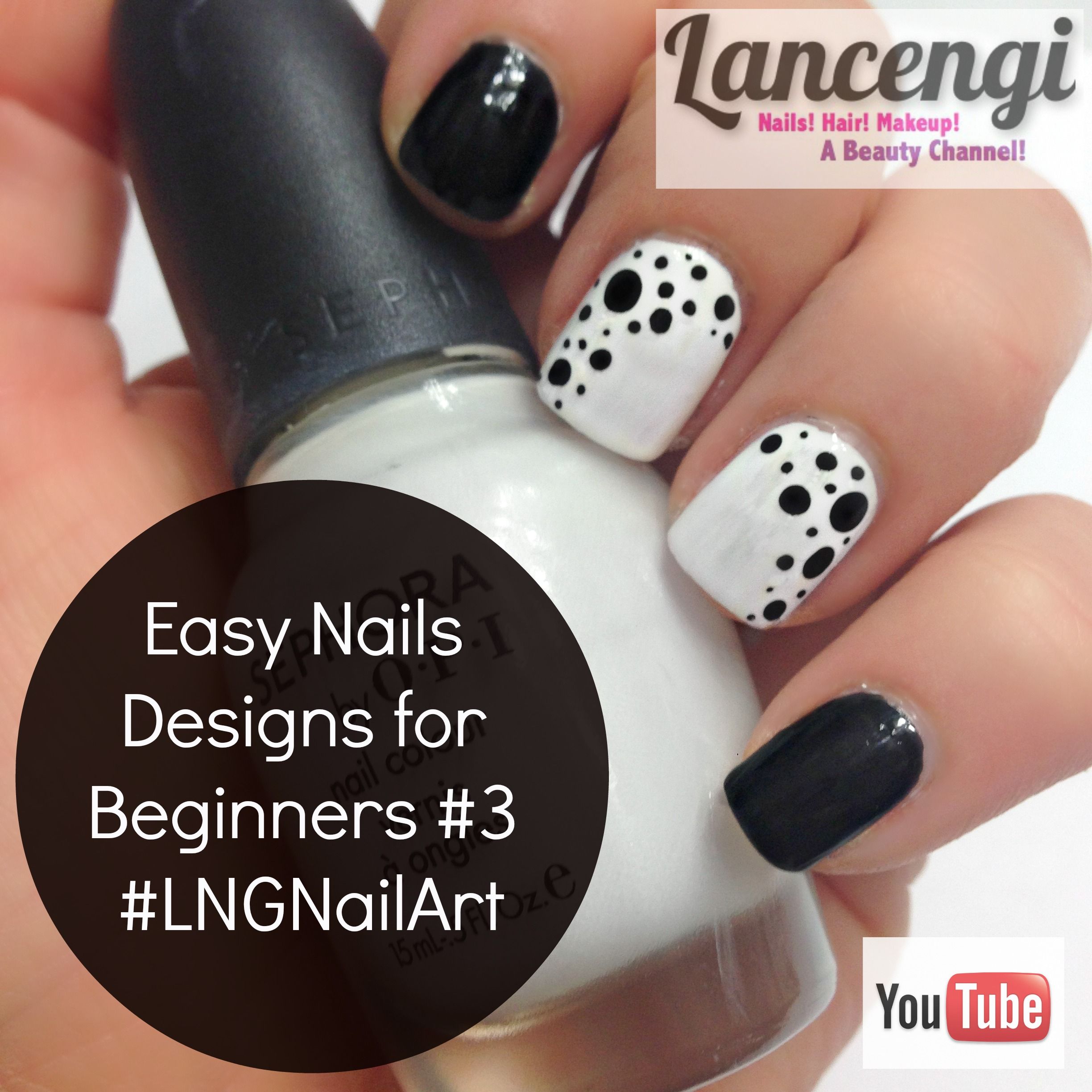 Easy Nail Art For Beginners 3 Classic Edition Do You Love Easy Nail Art For Short Nails Check Out This Simple Poke A Dot Nail Desi Nehty Uprava Nehtu Krasa