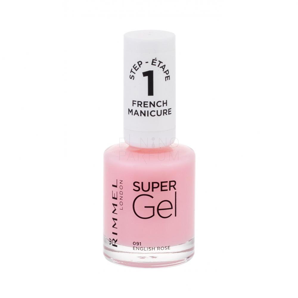 Rimmel London Super Gel French Manicure Step1 Lakiery Do Paznokci Dla Kobiet Elnino Parfum