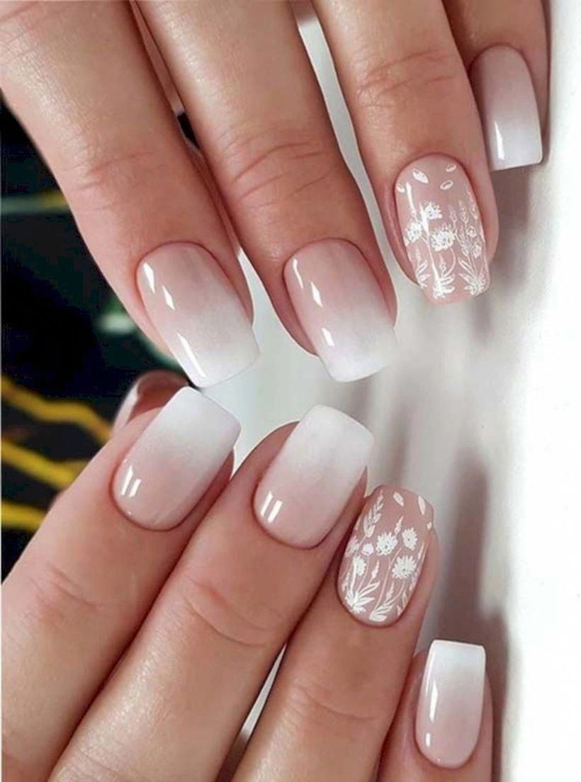 25 Glam Ideas For Ombre Nails In 2020 Lace Nail Design Ombre Nail Designs Ombre Nail Art Designs