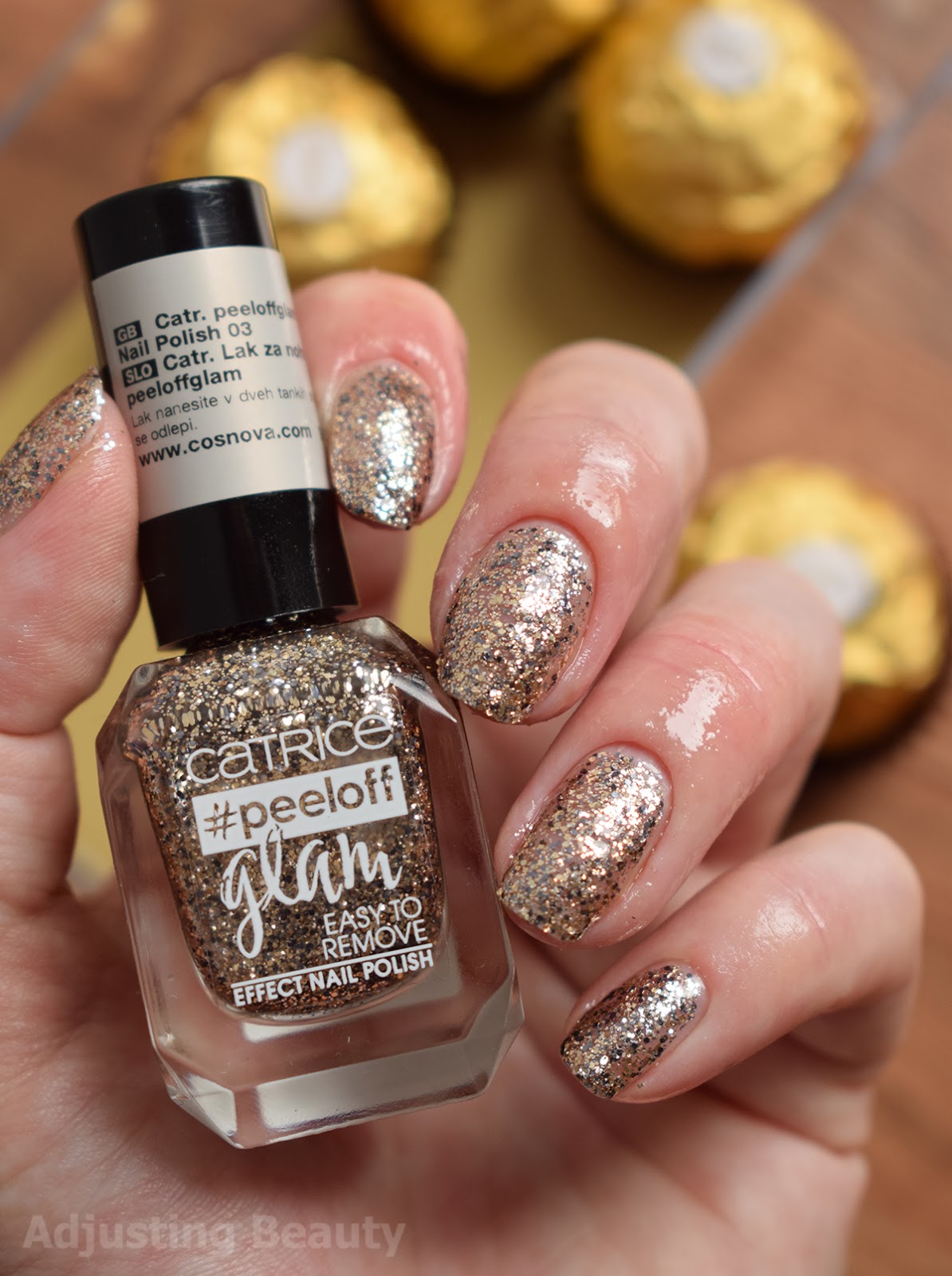 Review Catrice Peeloff Glam Effect Nail Polish 03 When In Doubt Just Add Glitter Adjusting Beauty
