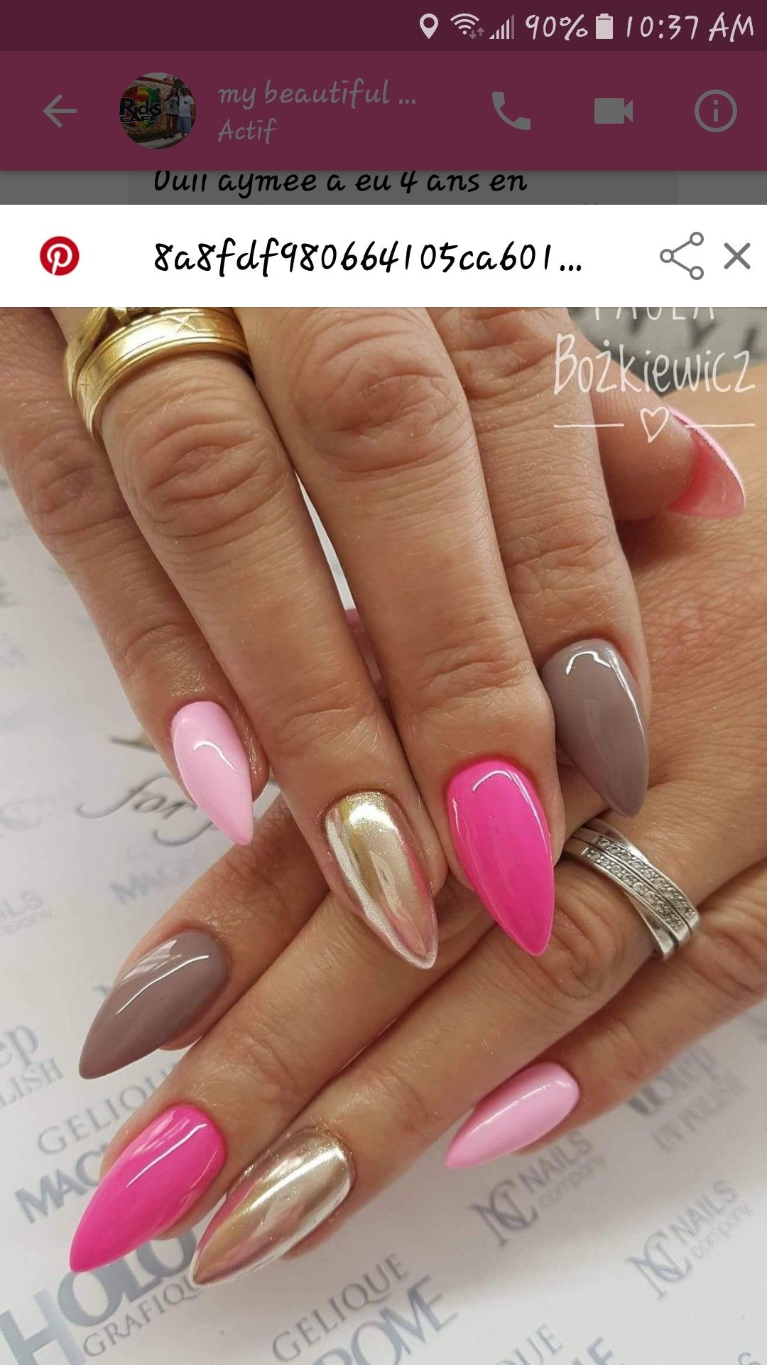 Pin By Ajmiris On Ongles Pink Nails Nail Designs Nails
