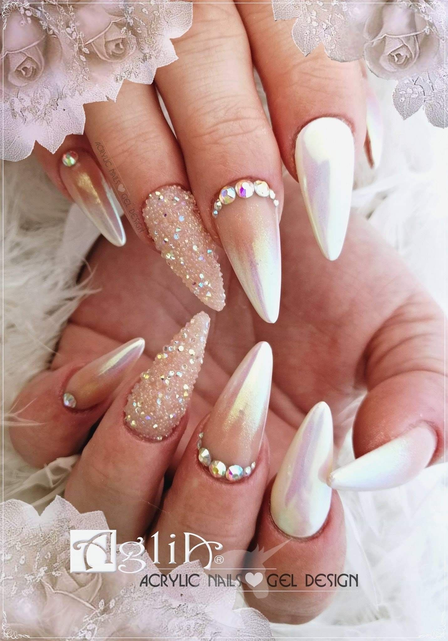 Acrylic Nails Gel Design Unicorn Ombre Work Nails Gel Nails Nails