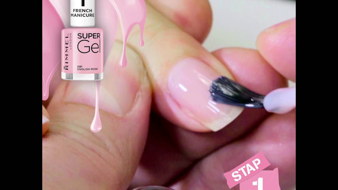 French Manicure Supergel Tutorial Nl Rimmel London Youtube
