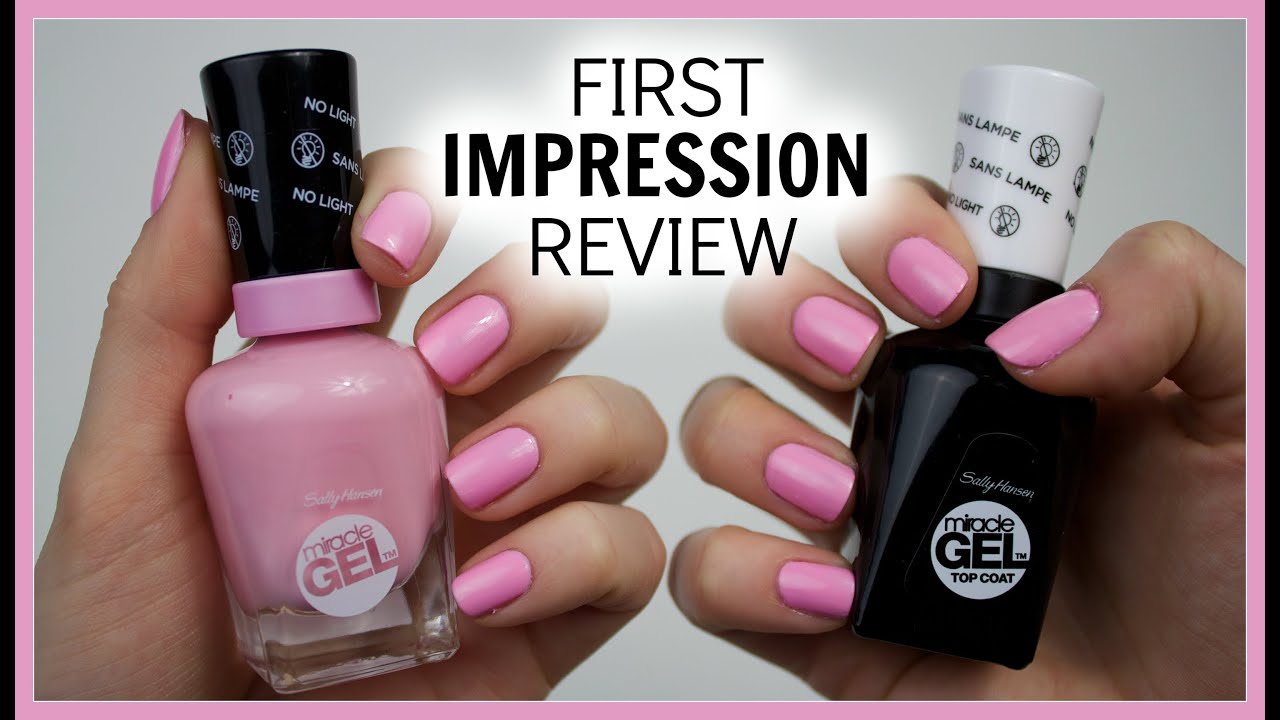 Sally Hansen Miracle Gel First Impression Review Youtube