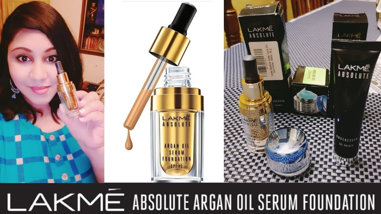 Haul Lakme Serum Foundation Girlboss Skincare Lakmeabsolute Argan Oil Serum Foundation Review Youtube