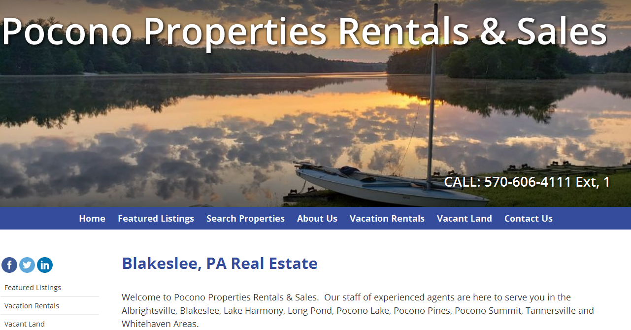 Blakeslee Pa Real Estate Pocono Properties Rentals Realtor