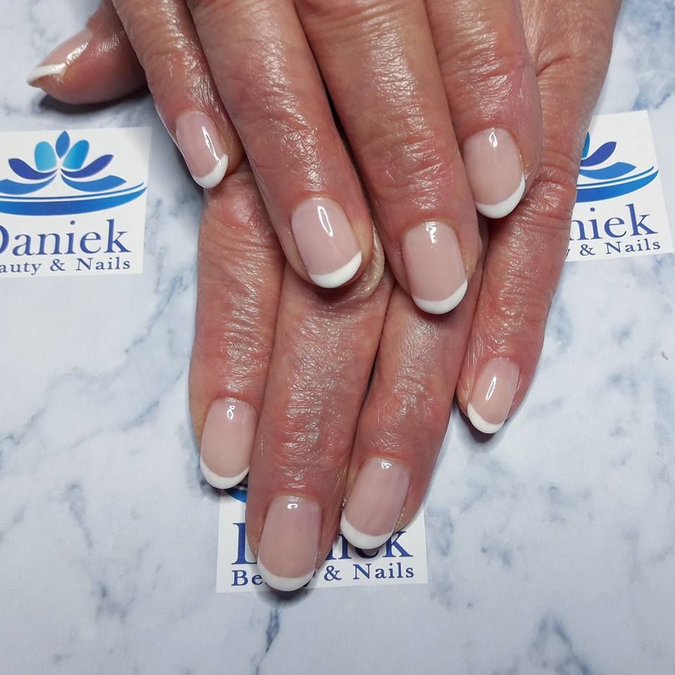 French Manicure Wolken Wit Baby Pink French Pink Schoonheid Nagels French Manicure Gellak Nagels