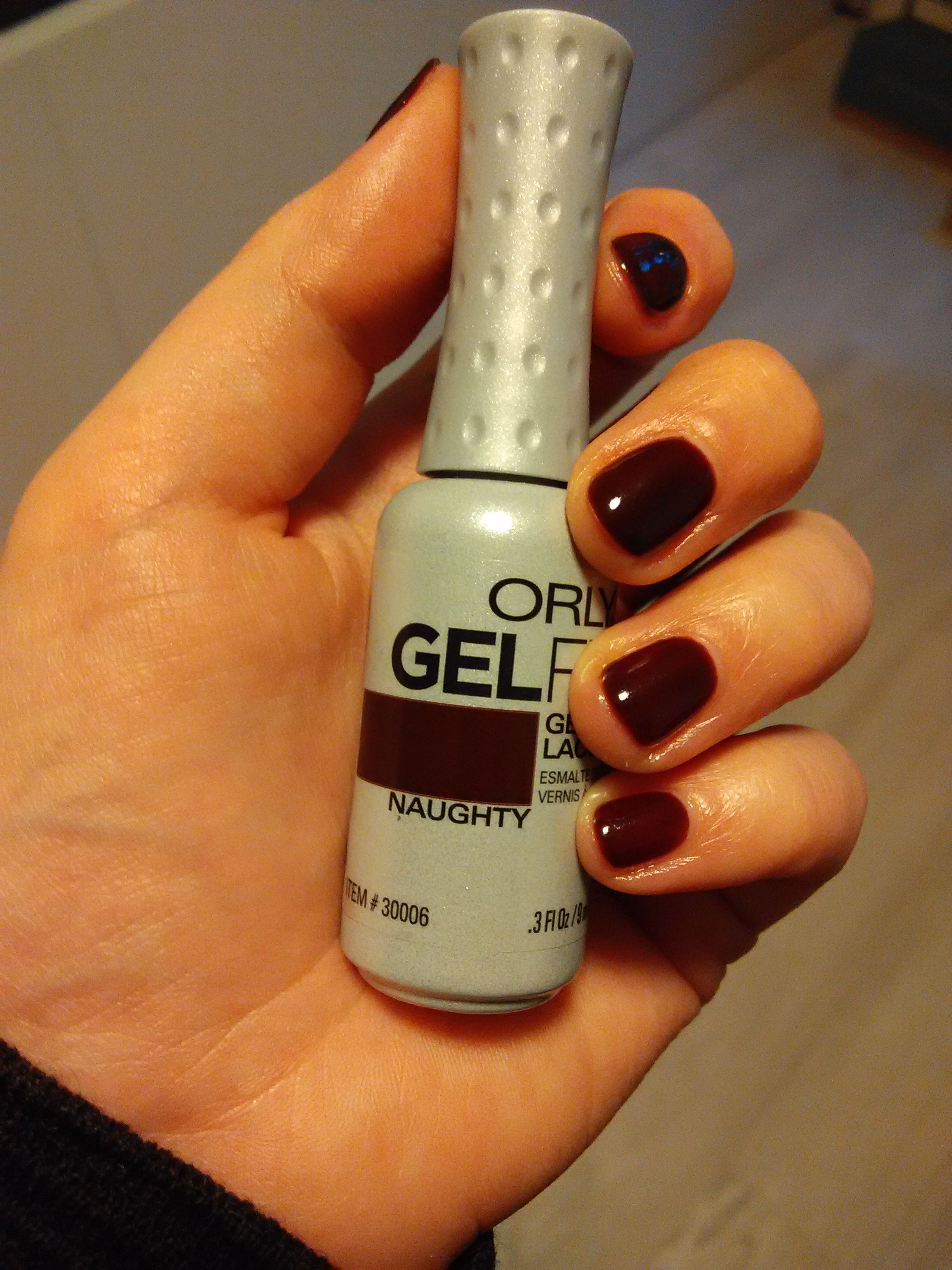Orly Gelfx Naughty Two Layers Of The Color