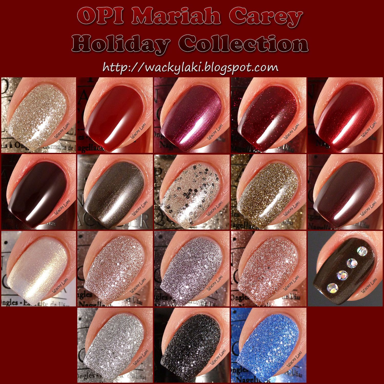 Complete Opi Mariah Carey Holiday Collection Hair Nails Make Up Manicures Designs Cool Nail Designs