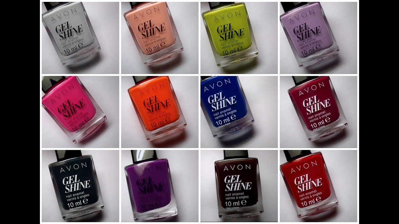 Avon Gel Shine Collection Swatch 12 Vernis Sparkling Nails By Sarah Youtube