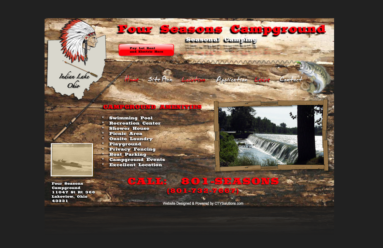 Four Seasons Campgrounds Ctysolutions Website Design Services