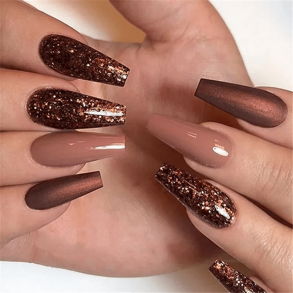 40 Beautiful Autumn Nails Design And Color Ideas 2019 With Images Design Nehtu Gelove Nehty Nehty