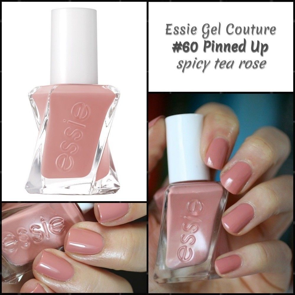 Essie Gel Couture Longwear Nail Color Lacquer Polish 60 Pinned Up Essie Gel Couture Essie Gel Essie Gel Couture Swatches